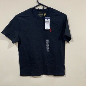 NWT Cotton Jersey Crewneck T-Shirt black size Medium 10-12